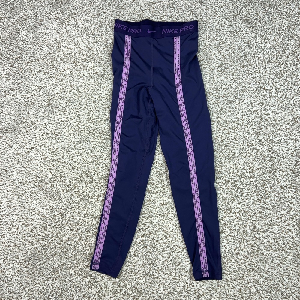 Nike Pants Womens XS Purple Compression Leggings‎ Nike Pro Dri-FIT Running Yoga